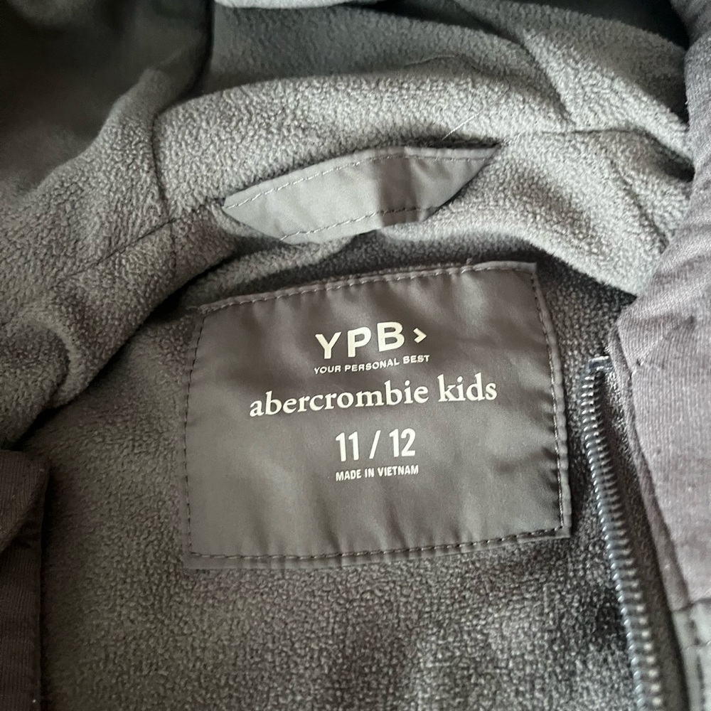 Abercrombie Kids Charcoal Fleece Jacket